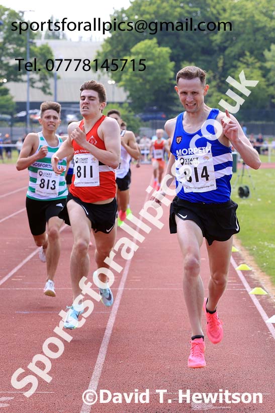 Mens Seniors 800 metres, 2024 North Eastern Track and Field Champs., Middlesbrough.  Photo: David T. Hewitson/Sports for All Pics